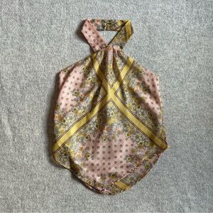 Morgan de toi pink scarf halter top